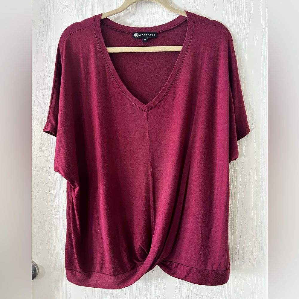 FINAL SALE Wantables Short Sleeve Top 1X
